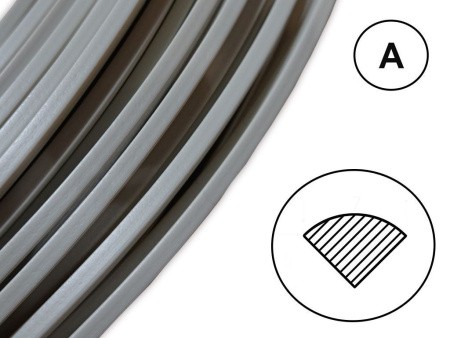 Сварочный пруток ПП серо-бежевый (профиль А) Сварочный пруток ПП серо-бежевый (профиль А)